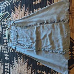 Chambray Ruffle dress